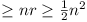 >= nr >= ½n^2