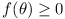 f(\theta) >= 0