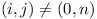 (i, j) != (0, n)