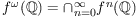 f^\omega(Q) = \cap_{n=0}^\infty f^n(Q)