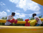 [Nathan and Matthew at the sports day (Sandra 16 July)]